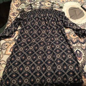 Off shoulder pattern spring/summer dress
